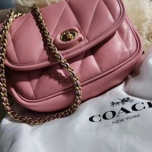 Coach Pink Quilted Pillow Madison 18 Bag